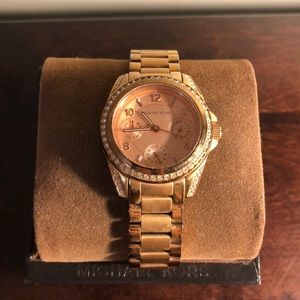 Rose gold Michael kors watch